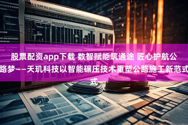 股票配资app下载 数智赋能筑通途 匠心护航公路梦——天玑科技以智能碾压技术重塑公路施工新范式