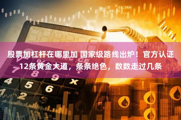 股票加杠杆在哪里加 国家级路线出炉!官方认证12条黄金大道,条条绝色,数数走过几条